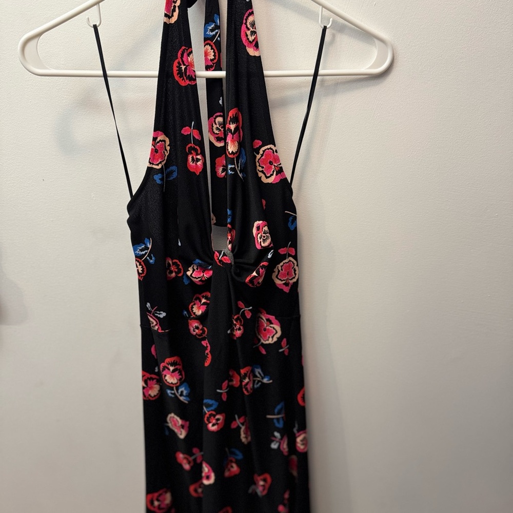 Express Black and Pink Floral Dress